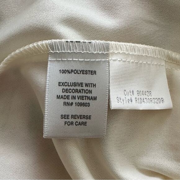 Dress Barn Dress Floral Garden Ruffled V-Neck Sleeveless Smocked Waist Size 8 - Picture 10 of 12